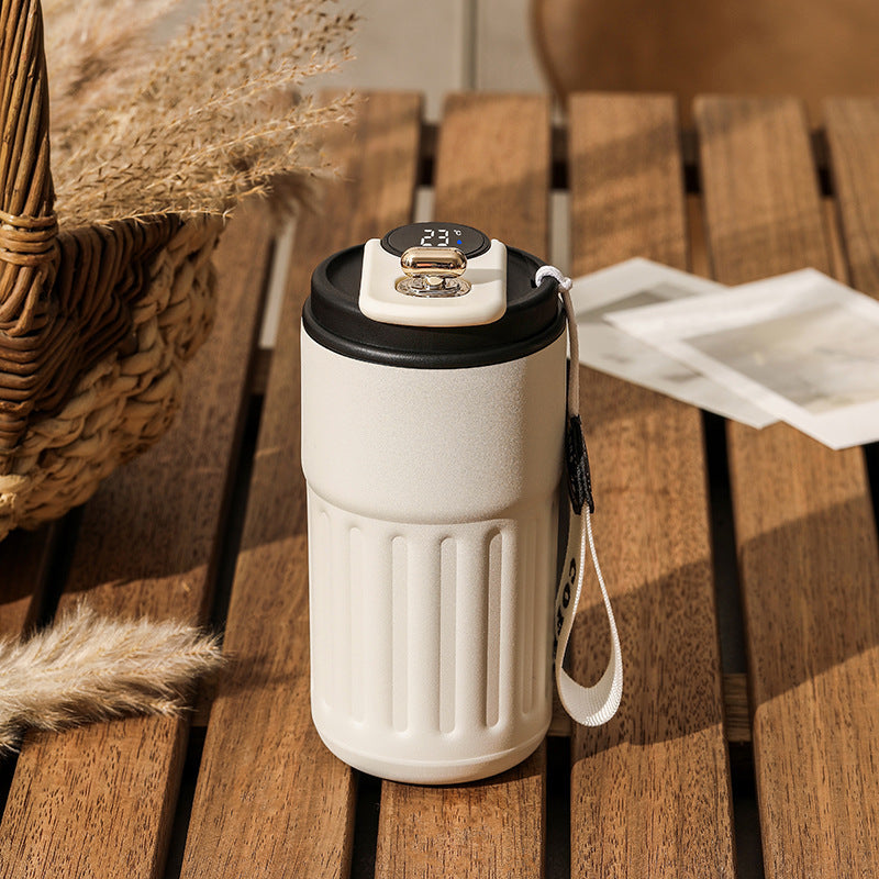 SmartTemp™ LED Thermal Bottle | 450ml Stainless Steel Insulated Flask with Temperature Display