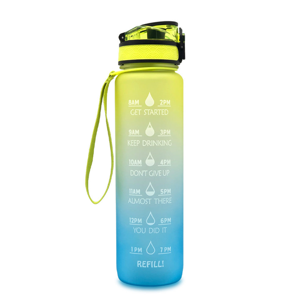 HydraTime – 1L Motivational Tritan Water Bottle | Leak-Proof & BPA-Free | Daily Hydration Tracker