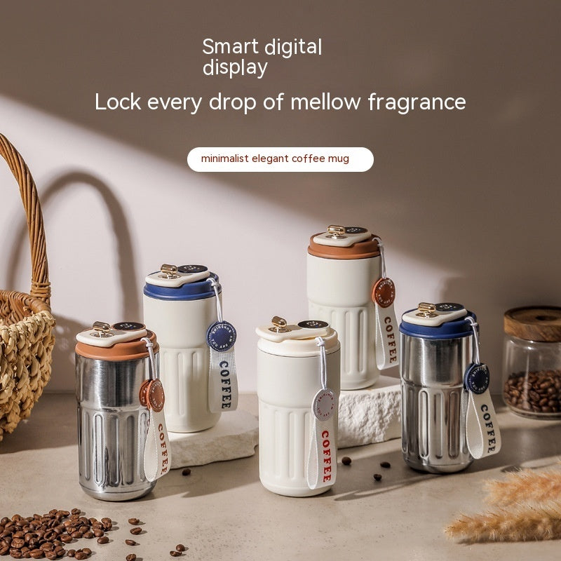 SmartTemp™ LED Thermal Bottle | 450ml Stainless Steel Insulated Flask with Temperature Display