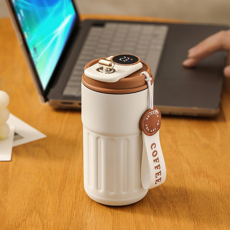 SmartTemp™ LED Thermal Bottle | 450ml Stainless Steel Insulated Flask with Temperature Display