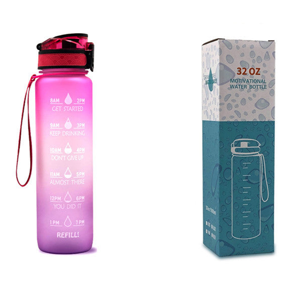 HydraTime – 1L Motivational Tritan Water Bottle | Leak-Proof & BPA-Free | Daily Hydration Tracker