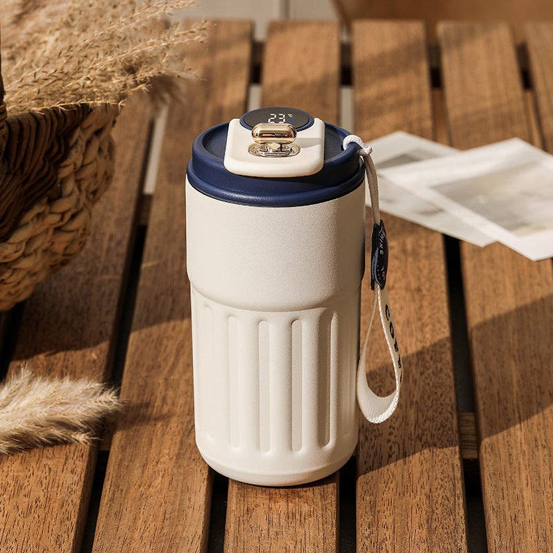 SmartTemp™ LED Thermal Bottle | 450ml Stainless Steel Insulated Flask with Temperature Display