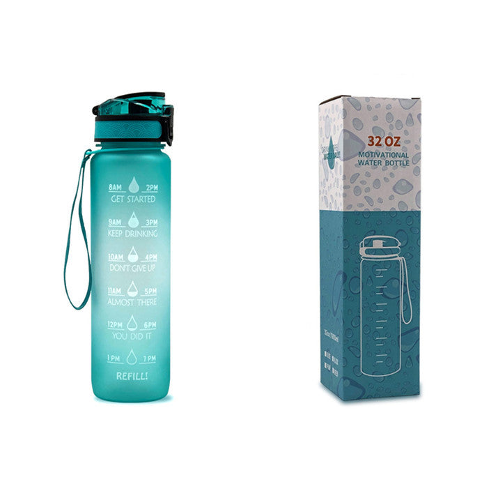 HydraTime – 1L Motivational Tritan Water Bottle | Leak-Proof & BPA-Free | Daily Hydration Tracker