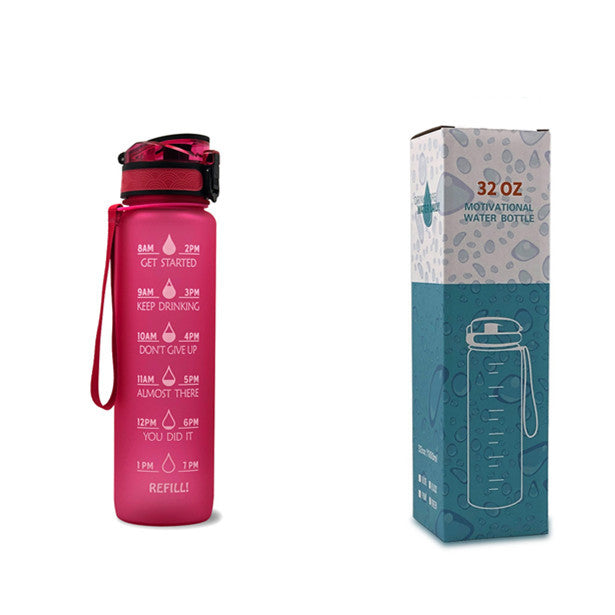 HydraTime – 1L Motivational Tritan Water Bottle | Leak-Proof & BPA-Free | Daily Hydration Tracker