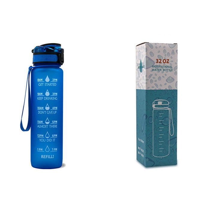HydraTime – 1L Motivational Tritan Water Bottle | Leak-Proof & BPA-Free | Daily Hydration Tracker