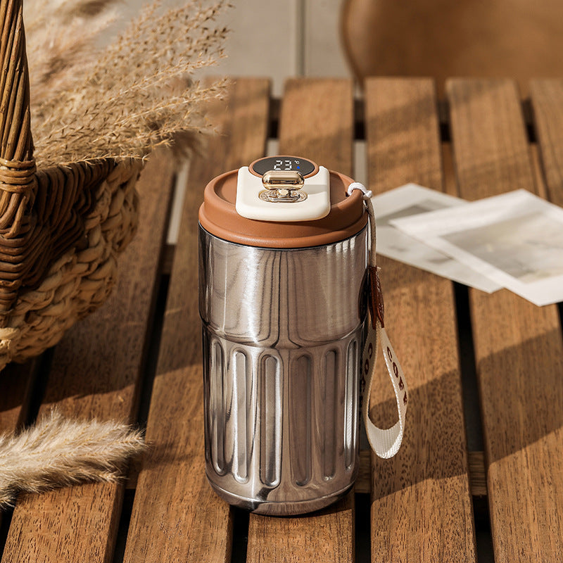 SmartTemp™ LED Thermal Bottle | 450ml Stainless Steel Insulated Flask with Temperature Display