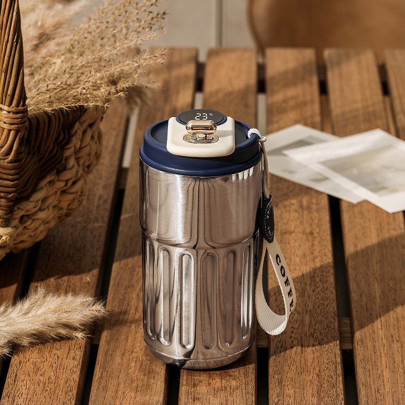 SmartTemp™ LED Thermal Bottle | 450ml Stainless Steel Insulated Flask with Temperature Display