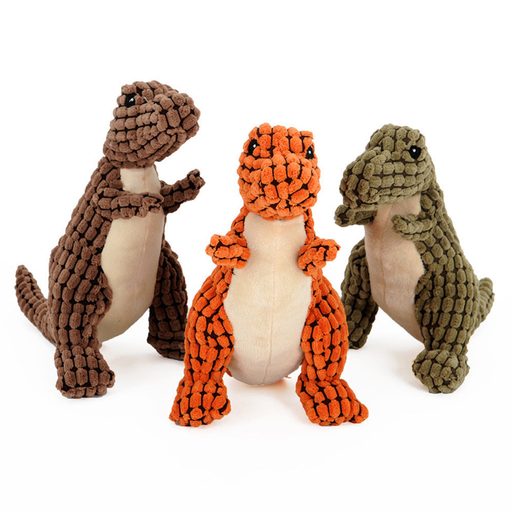 Pawfect Dino Buddy – Plush Squeaky Dog Toy