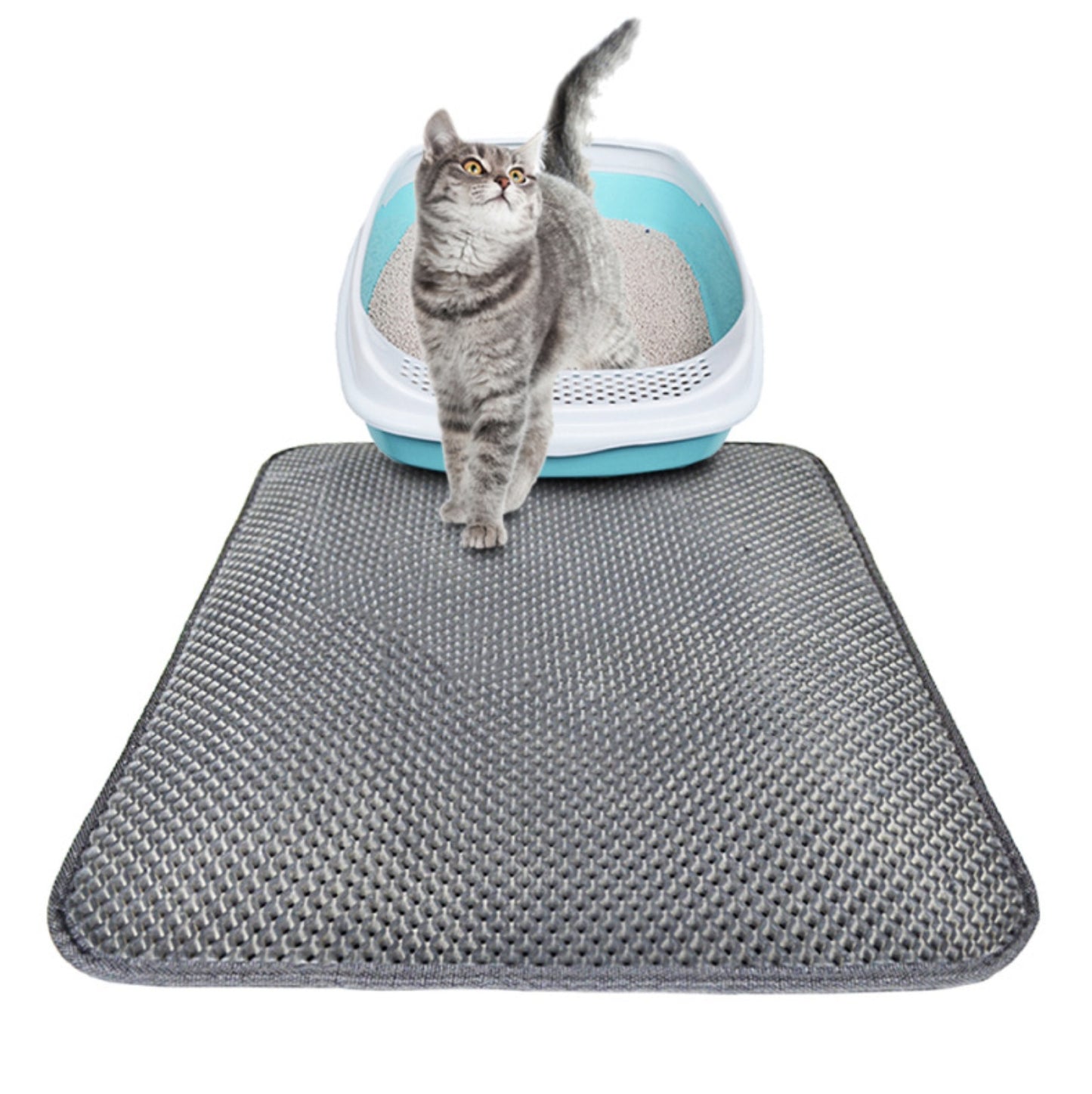 PurrClean™ - The Ultimate Cat Litter Mat for a Spotless Home!