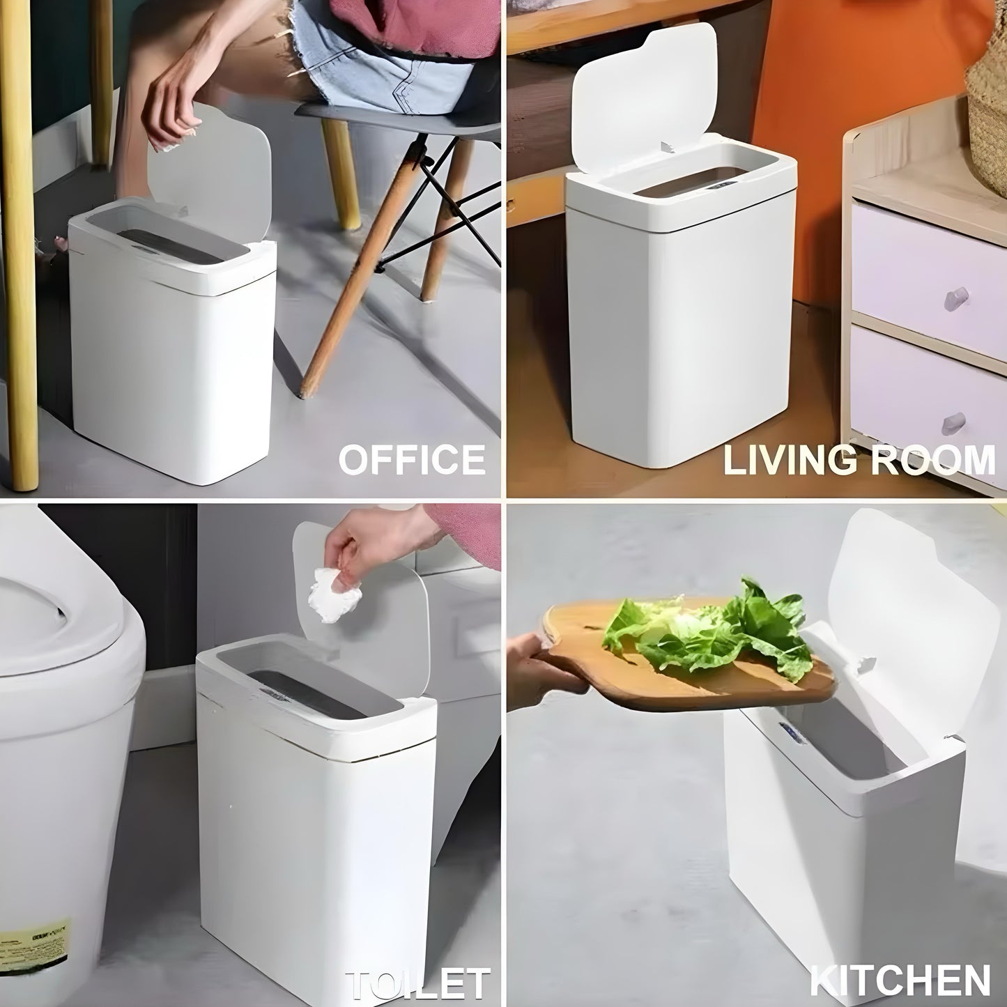 Smart Trash Bin with Automatic Lid