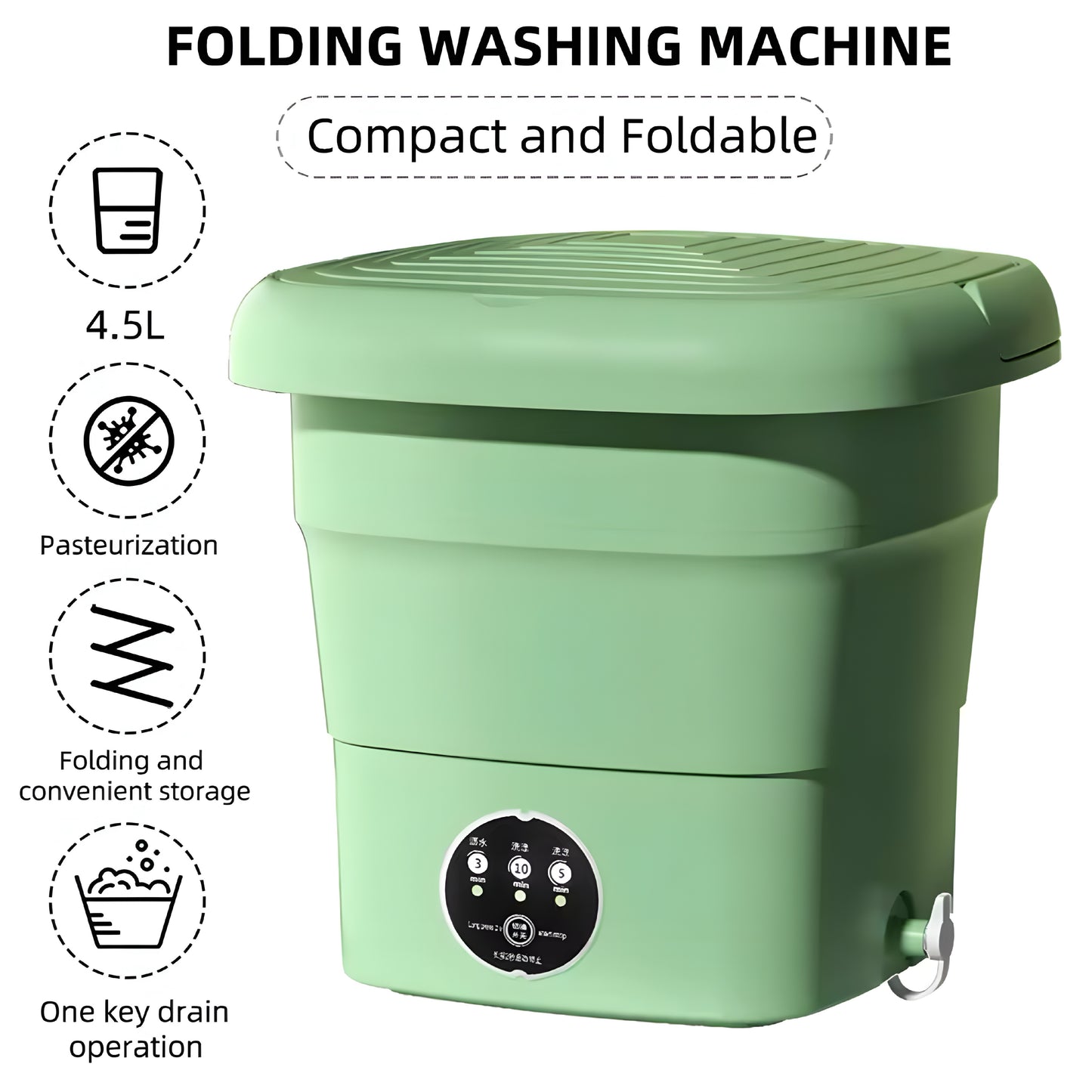 Foldable 2-in-1 Wash&Dry Bucket